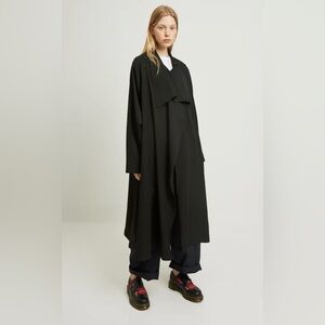 Y’s YOHJI YAMAMOTO Gabardine Draped Coat
